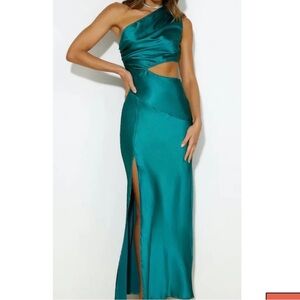 Hello Molly Poker Play One Shoulder Dress